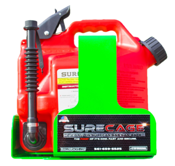 BL043-SURECAGE 2.2 GALLON LOCKABLE SURECAN GAS CAN RACK