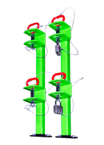 LA011-TWO PLACE CLASSIC SERIES TRIMMER RACK (OPEN TRAILERS)