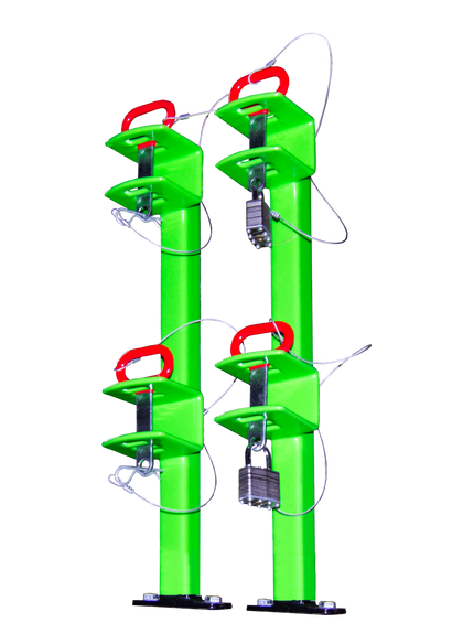LA011-TWO PLACE CLASSIC SERIES TRIMMER RACK (OPEN TRAILERS)