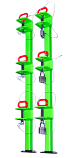 LB012-THREE PLACE CLASSIC SERIES TRIMMER RACK (OPEN TRAILERS)