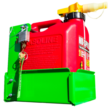 BL042(G)-2.5 GALLON GAS CAN RACK FOR NO SPILL AND SCEPTER BRAND GAS CANS